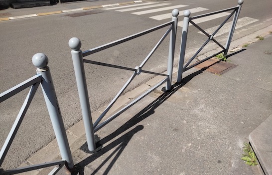 Pose d'un barrière de protection