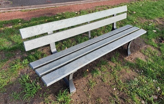 Banc en plastique recyclé île de France