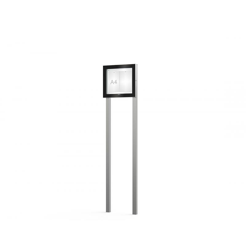 Vitrine Edge ép. 54 mm sur poteaux