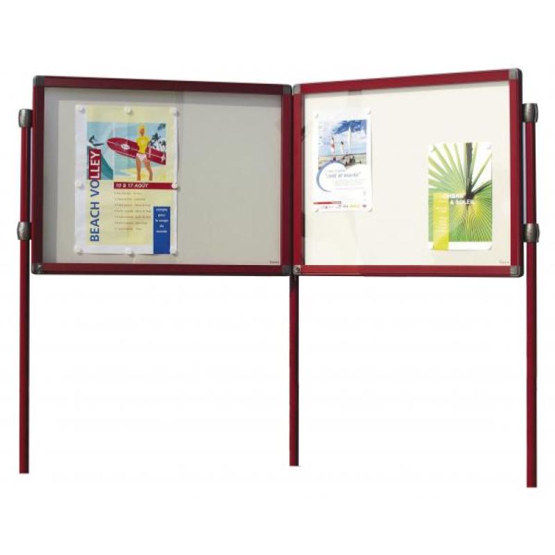 Vitrine Antares simple sur piétement