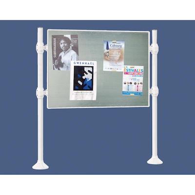 Panneau-vitrine d'information Inox
