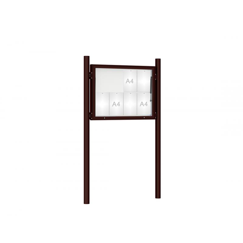 Vitrine 1000 sur poteaux DIAMÈTRE 76 mm