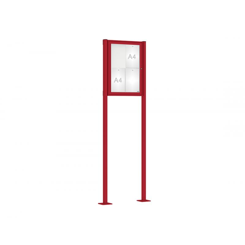 Vitrine classique sur poteaux