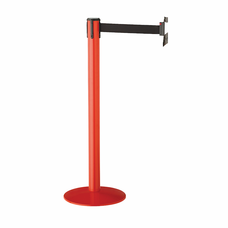PACEO Lot de 2 barrières de délimitation rouge