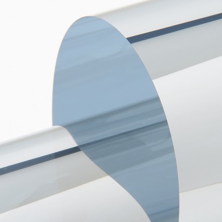 FILM SOLAIRE M1 ARGENT RÉFLÉCHISSANT POSE EXTÉRIEUR 75 MICRONS