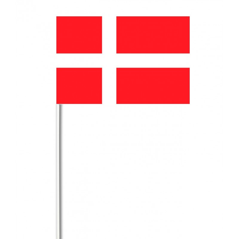 DRAPEAU EN PAPIER 14 X 21 DANEMARK