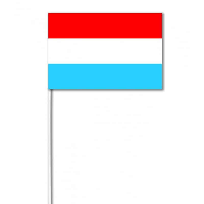 DRAPEAU EN PAPIER 14 X 21 LUXEMBOURG