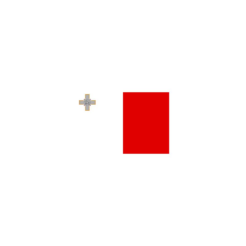 DRAPEAU EN PAPIER 14 X 21 MALTE