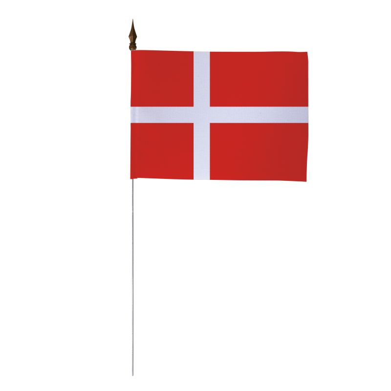 LOT DE 10 DRAPEAUX DE TABLE DANEMARK