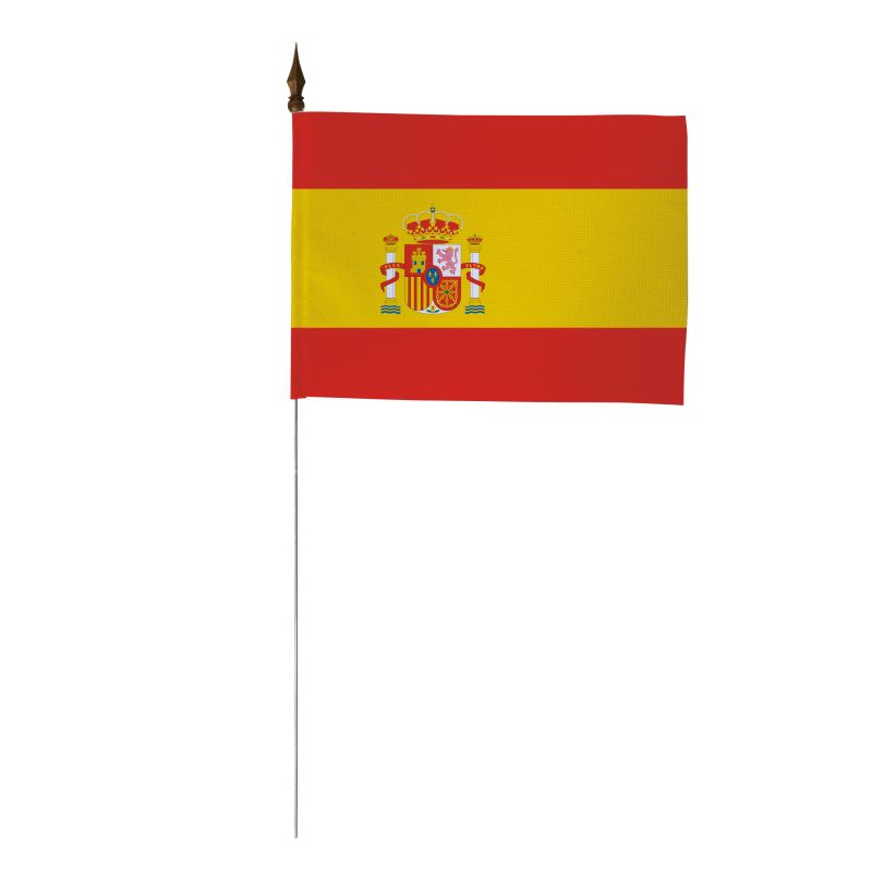 LOT DE 10 DRAPEAUX DE TABLE ESPAGNE