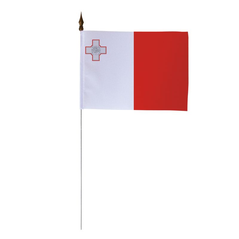 LOT DE 10 DRAPEAUX DE TABLE MALTE