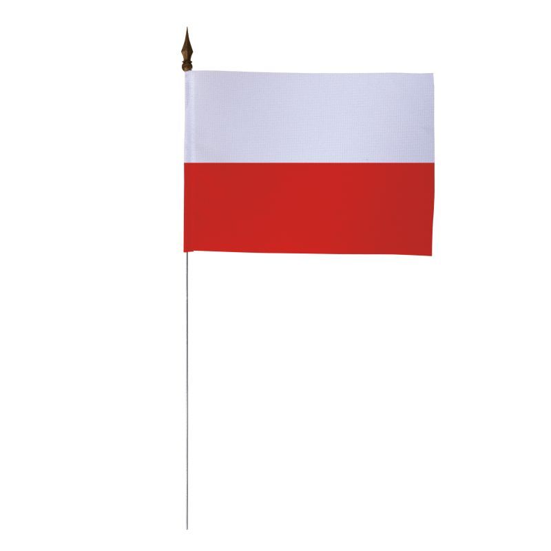LOT DE 10 DRAPEAUX DE TABLE POLOGNE