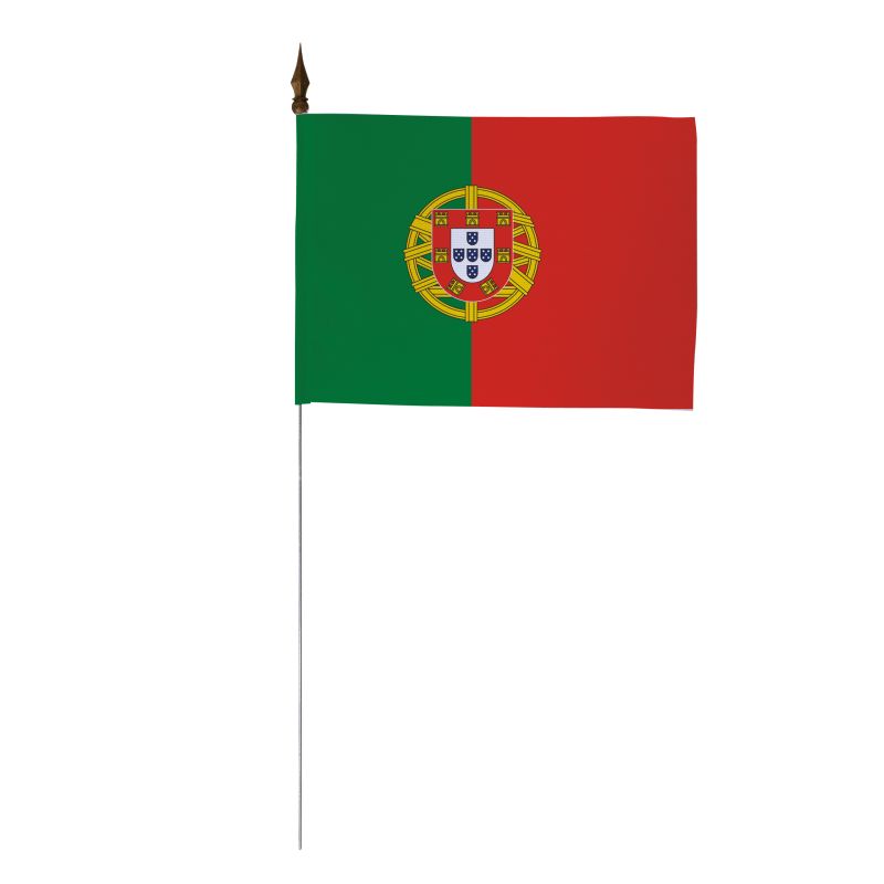 LOT DE 10 DRAPEAUX DE TABLE PORTUGAL