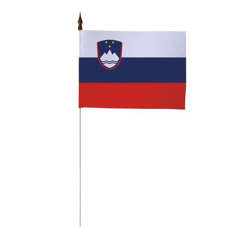 LOT DE 10 DRAPEAUX DE TABLE SLOVÉNIE