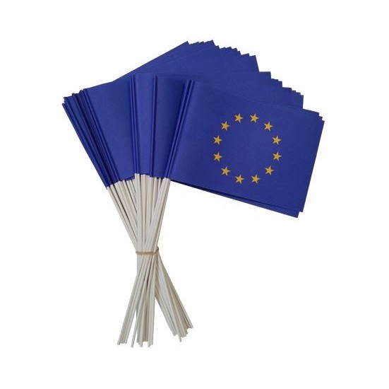 DRAPEAU EN PAPIER 14 X 21 UNION EUROPÉENNE