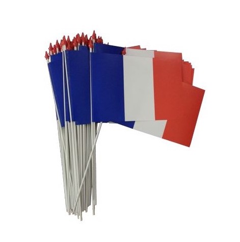 DRAPEAU INDECHIRABLE 9.5 X 16 FRANCE - LOT DE 100