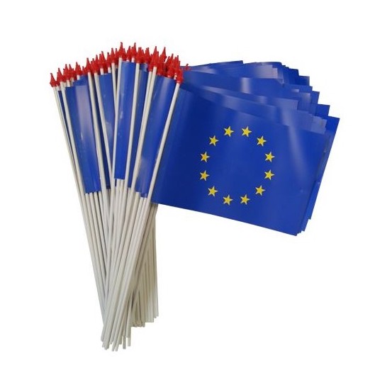 DRAPEAU INDECHIRABLE 9.5 X 16 UNION EUROPÉENNE - LOT DE 100