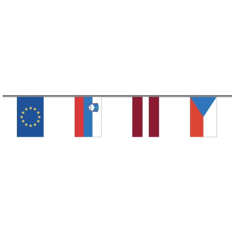 GUIRLANDE PAVILLONS RECTANGULAIRES EUROPE ET PAYS EUROPÉENS