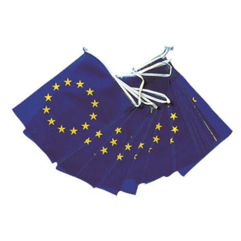 Guirlande pavillons rectangulaires Union Européenne PVC