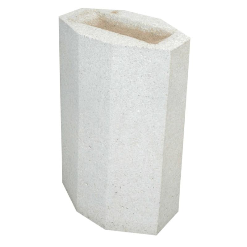 CENDRIER LUXOR BÉTON BLANC SABLÉ