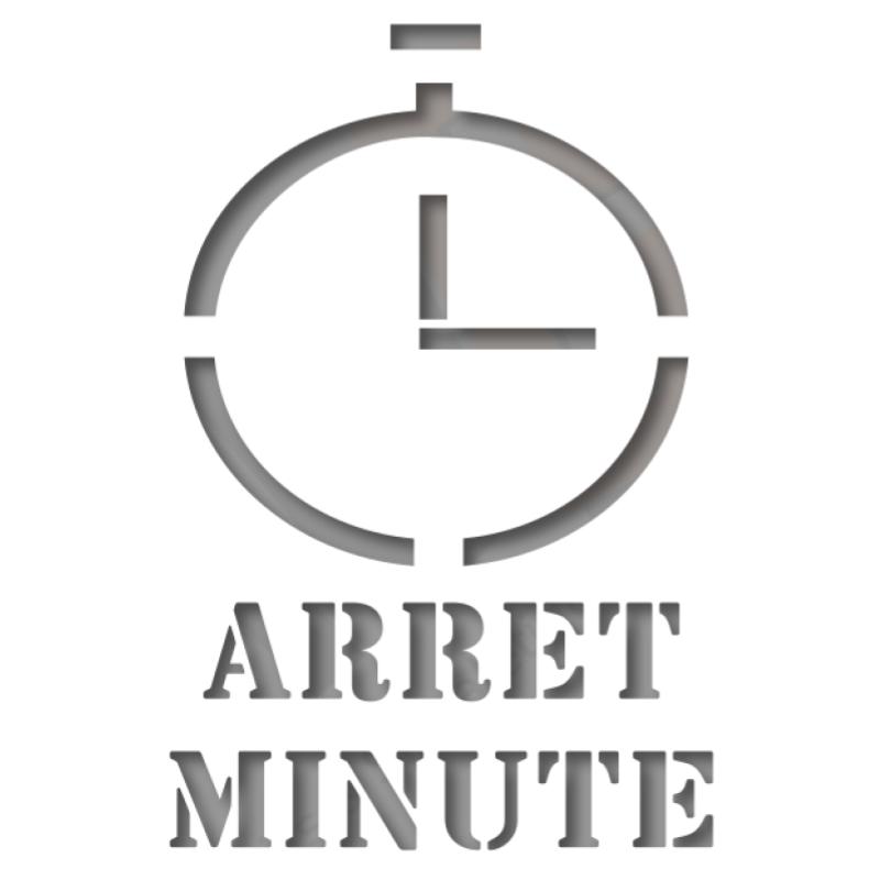 Pochoir arrêt minute