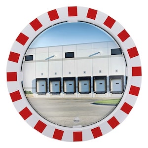 MIROIR INDUSTRIELS P.A.S. CADRE ROUGE