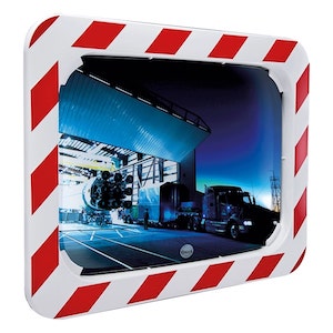 MIROIR INDUSTRIELS P.A.S. CADRE ROUGE