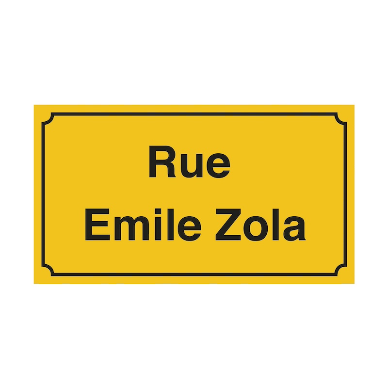 PLAQUE DE RUE ÉMAILLÉE