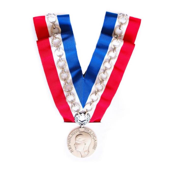 COLLIER TRADITION "MAIRE ADJOINT" AVEC CHAÎNE