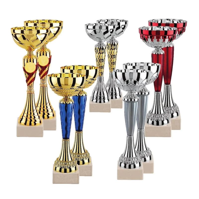 LOT DE 10 COUPES HAUTEUR MOYENNE 28 cm