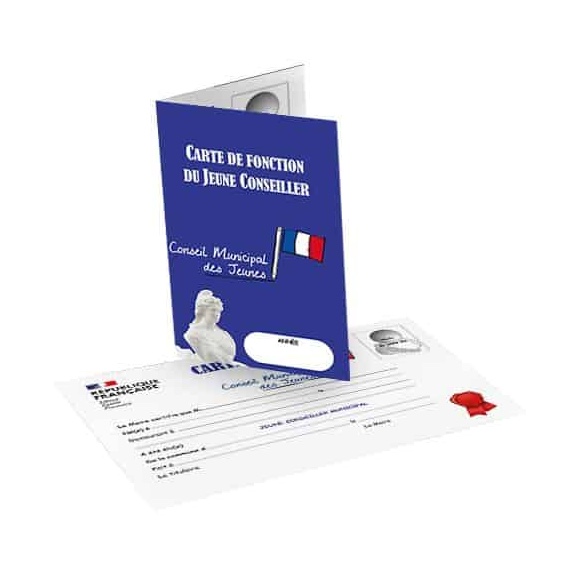 Carte de fonction Conseil Municipal des Jeunes ou des Enfants