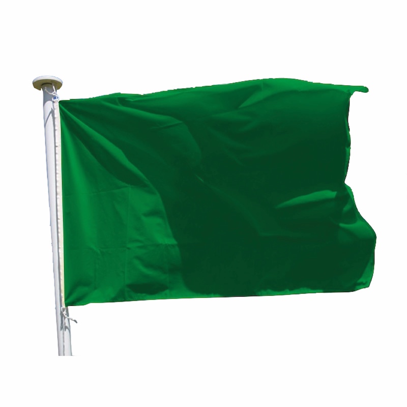Drapeau baignade Vert - Baignade surveillée sans danger apparent
