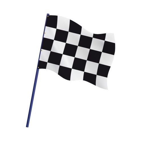 Drapeau de course automobile à damier