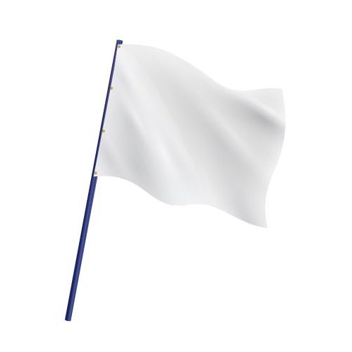 Drapeau de course automobile blanc