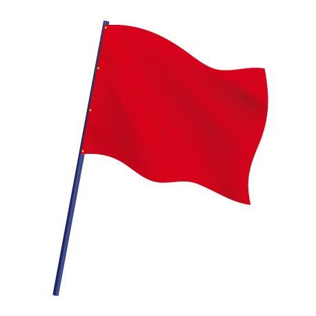 Drapeau de course automobile rouge
