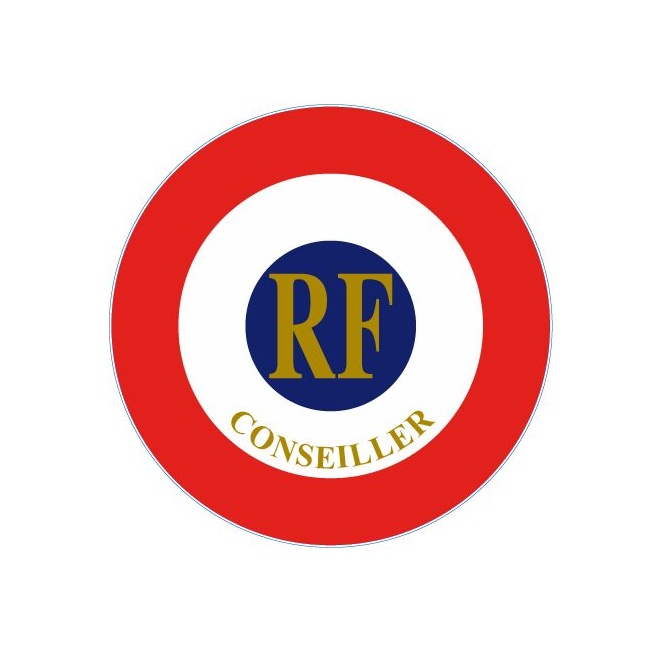 COCARDE TRICOLORE AUTO-ADHÉSIVE "CONSEILLER"