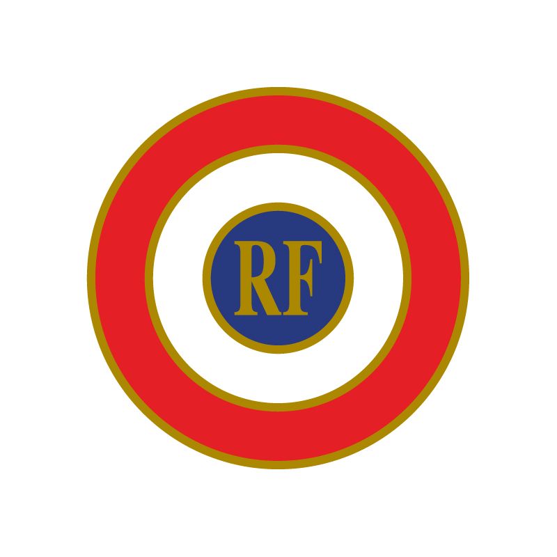 COCARDE TRICOLORE ÉLECTROSTATIQUE "TRICOLORE RF"