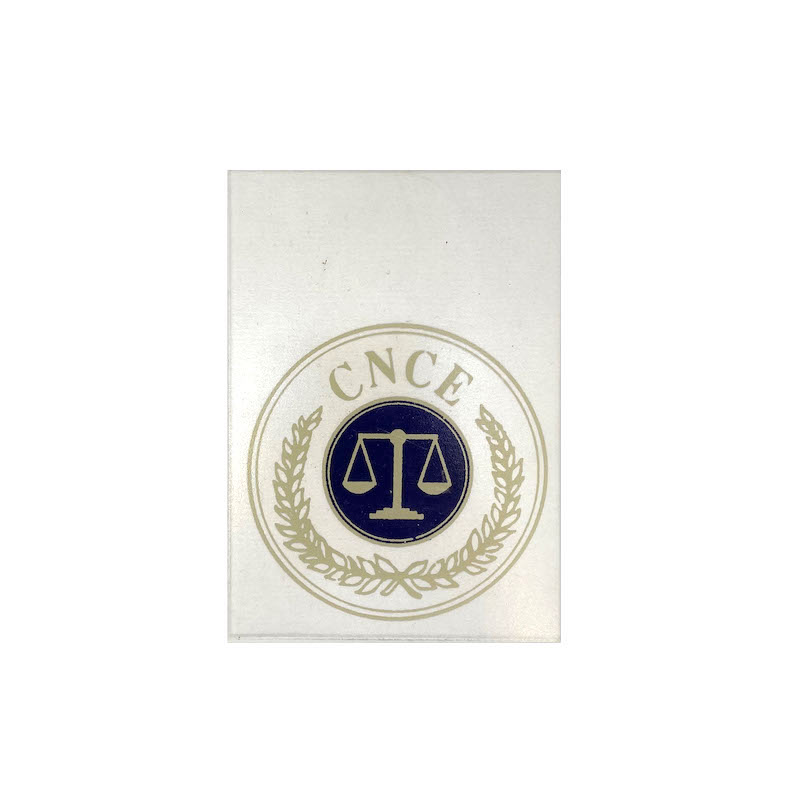 Plaque de fonction à ventouse balance de magistrat CNCE