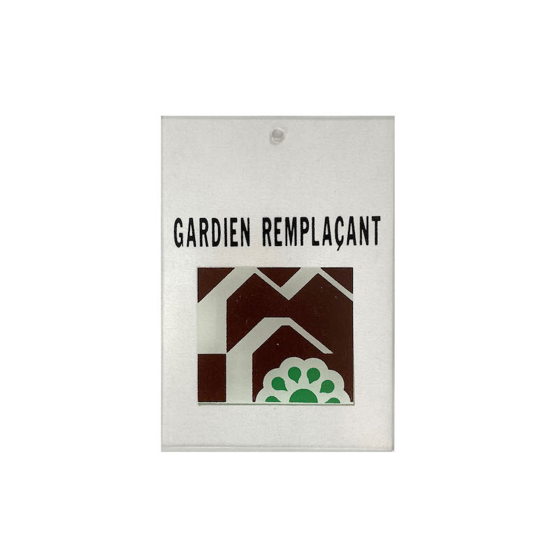 Plaque de fonction à ventouse gardien remplaçant