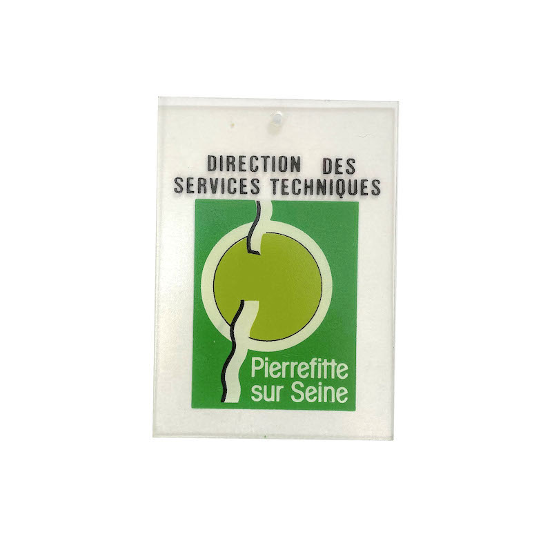 Plaque de fonction à ventouse direction des services techniques