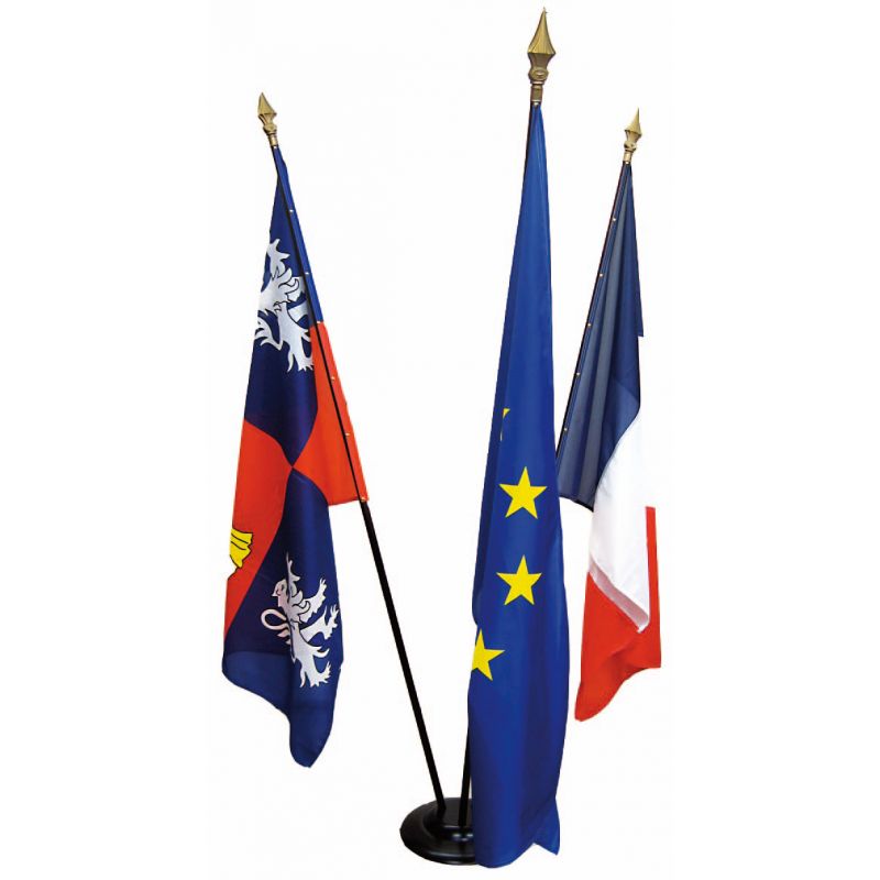 LOT DE 3 DRAPEAUX DE MAIRIE QUALITÉ STANDARD