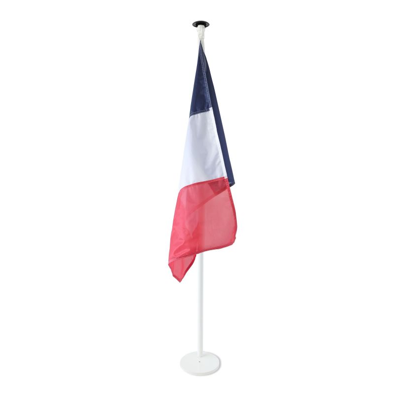 ENSEMBLE RÉCEPTION ET ACCUEIL - 1 PIED 1 PLACE - 1 MÂT ALUMINIUM 2 MÈTRES