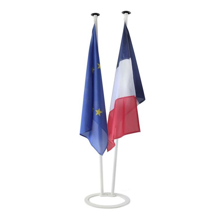 ENSEMBLE RÉCEPTION ET ACCUEIL - 1 PIED 2 PLACES - 2 MÂT ALUMINIUM 2 MÈTRES