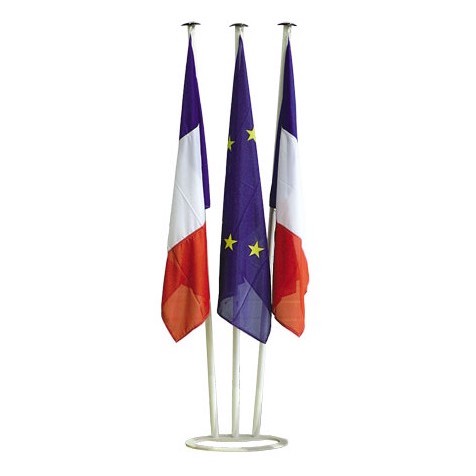 ENSEMBLE RÉCEPTION ET ACCUEIL - 1 PIED 3 PLACES - 3 MÂTS ALUMINIUM 2 MÈTRES