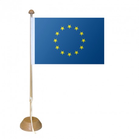 DRAPEAU DE TABLE EUROPE POUR MÂT EN BOIS