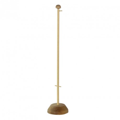 SOCLE ET MÂT EN BOIS POUR DRAPEAU DE TABLE