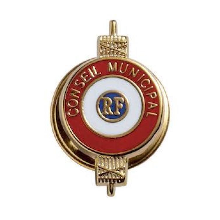 INSIGNE BOUTONNIÈRE "CONSEIL MUNICIPAL"