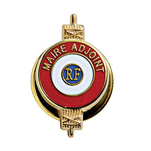 INSIGNE BOUTONNIÈRE "MAIRE ADJOINT"