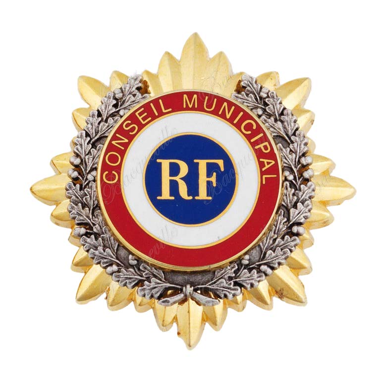 Insigne de poche Soleil et Feuillages "Conseil Municipal"