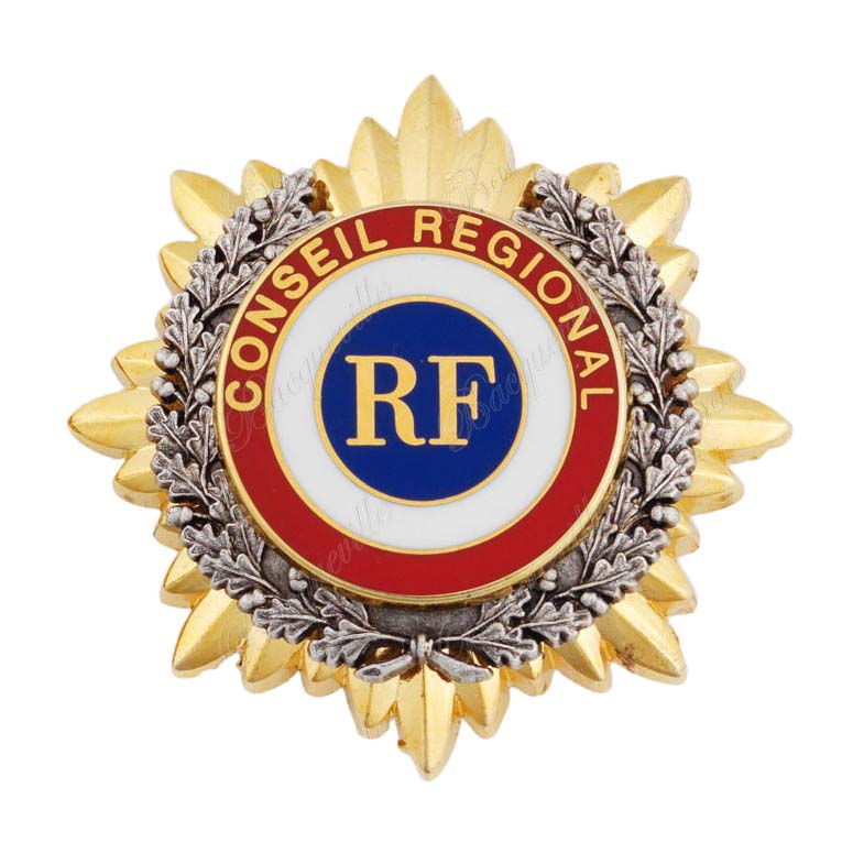 Insigne de poche Soleil et Feuillages "Conseil Régional"